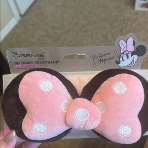 The Crème Shop Minnie Mouse 3D Teddy Headband - Pink and Black